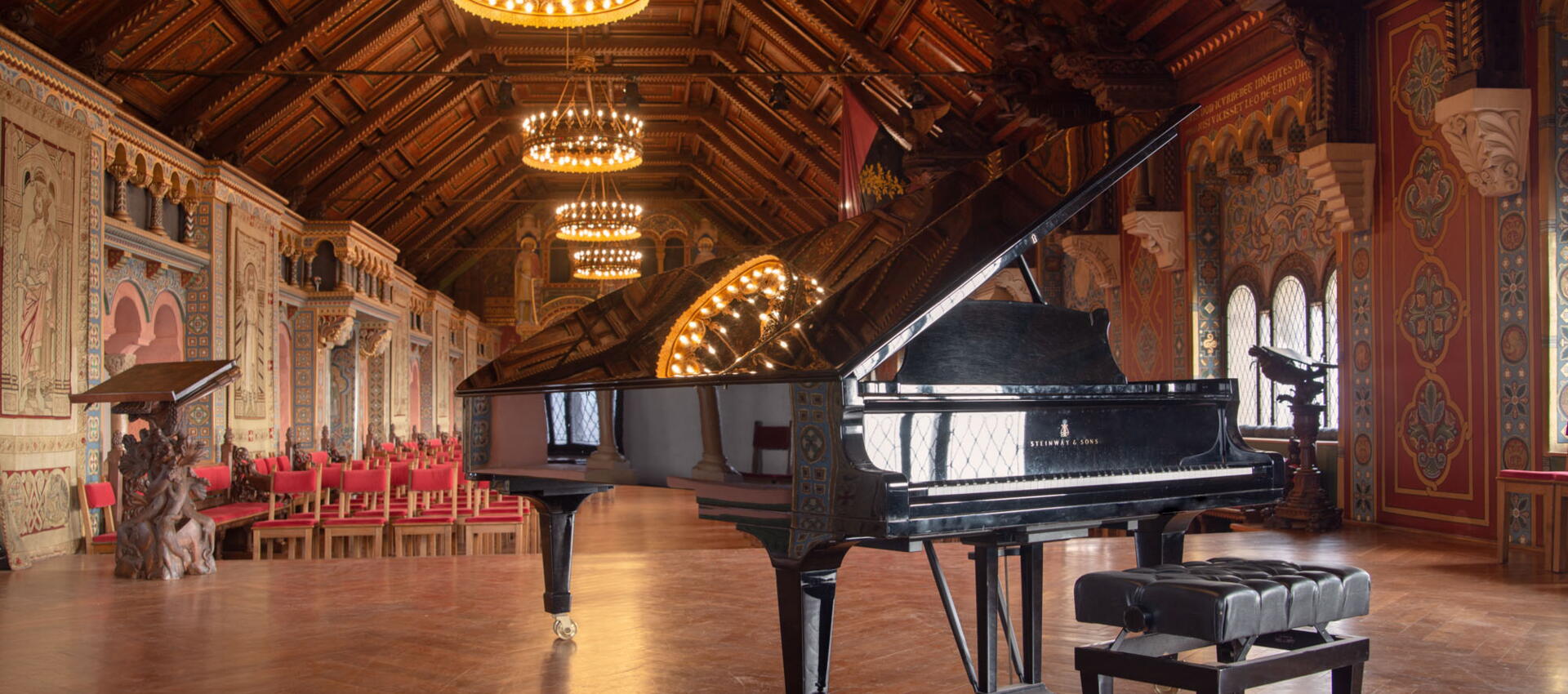 Steinway-Flügel im Festsaal der Wartburg