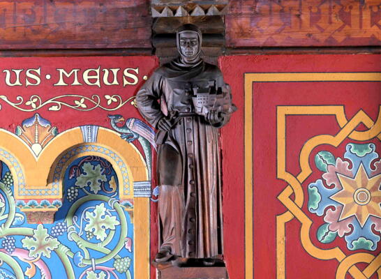 Skulptur des Gottvertrauens im Festsaal der Wartburg