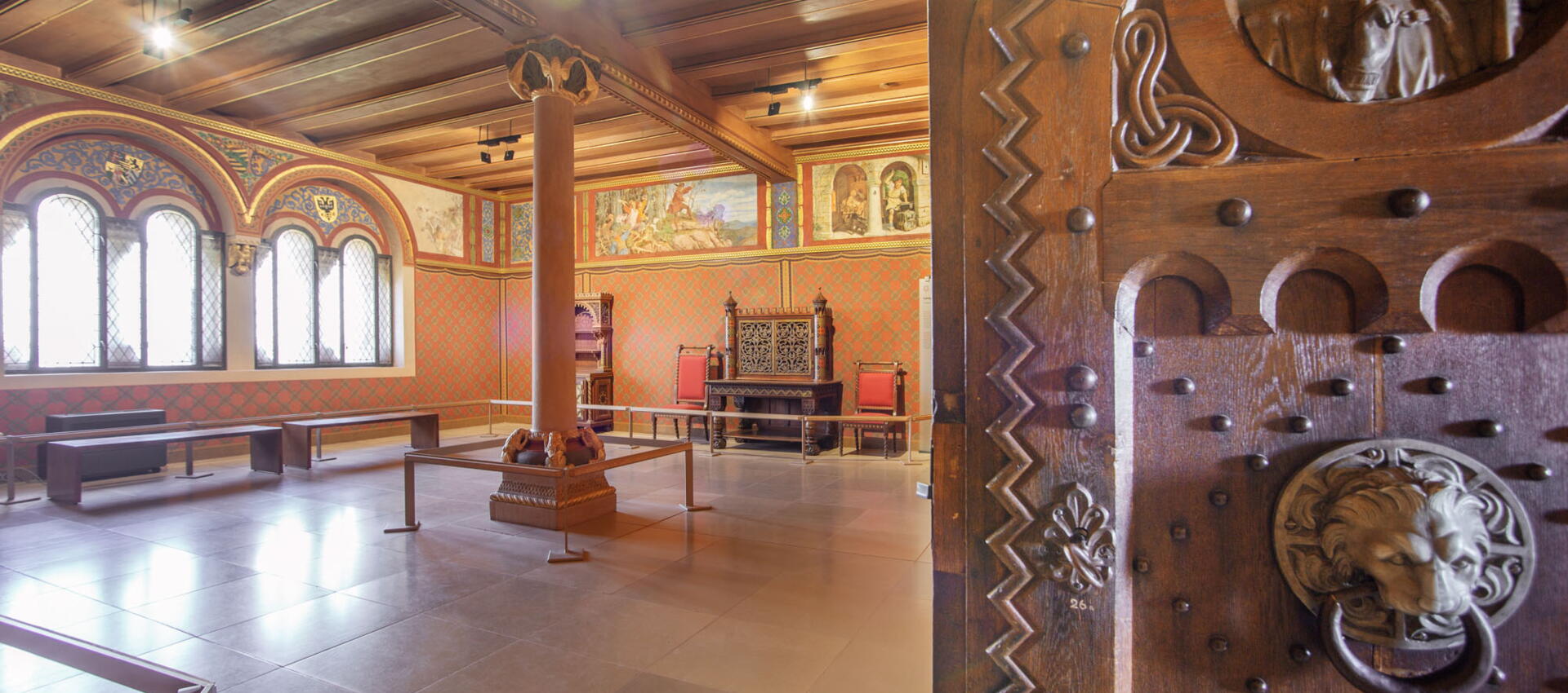 Blick in das Landrafenzimmer im Palas der Wartburg