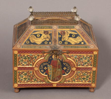 Schmuckkasten (romanisierend), bemalt von Michael Welter, 1859, Wartburg-Stiftung, Kunstsammlung, Inv.-Nr. KH0032